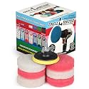 3 inch Scrubbing Pads Kit - Soap Scum Removal - Glass Cleaning White Pad