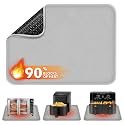 Non-slip Air Fryer Mats for Countertop, 2mm Thick, 14x12 in, Gray