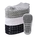 Non-Slip Baby Cotton Ankle Socks with Grippers for Toddler Walking