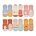 Non-Slip Baby Cotton Ankle Socks with Grippers for Toddler Walking