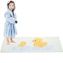 Non Slip Bathtub Mat Shower Mat for Tub - Loofah Bath Mats for Bathroom - 40x16 Bathtub Floor Mat - Textured Anti Slip Bath Mat Without Suction Cups - Secure Mat for Wet Areas (40x16 Duck)