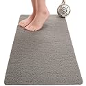 Non Slip Bathtub Mat Shower Mat for Tub - Loofah Bath Mats for Bathroom - 40x16 Bathtub Floor Mat - Textured Anti Slip Bath Mat Without Suction Cups - Secure Mat for Wet Areas (40x16 Gray)