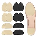 Non Slip Shoe Pads Shoe Grips on Bottom of Shoes Silica Gel Anti Slip Grips for Shoes Self-Adhesive Shoe Sole Protectors for Man Women, Noise Reduction, Easy to Use (2 Black 2 Beige)