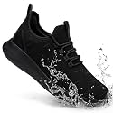 Non Slip Work Shoes for Mens Slip On Sneakers, Black US 6.5-13