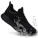 Non Slip Work Shoes for Mens Slip On Sneakers, Black US 6.5-13