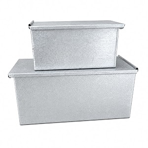 non-stick bread mold box alloy steel with sliding lid  500g loaf pan 500 x 200