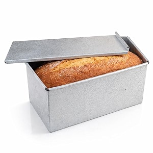 non-stick bread mould alloy steel box with sliding lid  500g loaf pan large