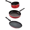 Non Stick Cookware Pots &amp; Pan Gift Set of 3 Pieces with Bakelite Handle(2.6mm_FT11_SP(M)_FP12)