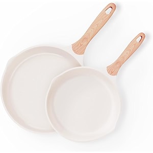 Non-Stick Frying Pan with Wooden Finish Soft