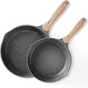 Non-Stick Frying Pan with Wooden Finish Soft