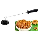 Non Stick Rose Cookie Maker | Achappam Sweet Achu Murukku Mold | Gulabi Puvvulu Traditional Cookie &amp; Snack Shaper | Easy-to-Use Kitchen Tool for Crispy Snacks &amp; Festival Sweets