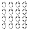 Non-Stripping Worm Gear Hose Clamp Size#16, 1 to 1-5/8 inch Adjustable Stainless Steel Hose Clamps for Automotive,Radiator,Heater,Rolled Band Edge Protection,16Pack