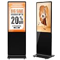 Non-Touch Digital Signage Display, 15 Inch Digital Display Board with HDMI Input, USB Plug-and-Play, Split Screen, Scheduled Power On/Off for Retail, Mall, Front Desk, Advertising