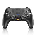 Nonbliep for PS5 Controller, Dynamic Response Triggers Wireless Controller for PS5/Slim/Pro/PC, Quad-Motor Haptic Vibration, 2000mAh, Mic, Speaker, 6-Axis Gyro Sensor – Black