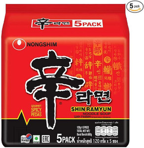 nongshim shin ramyun korean style spicy noodle soup instant noodles 120x5 instant noodles 5 x 139 g