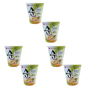 nongshim veggie instant noodles cup 67gm2pack pack of 6