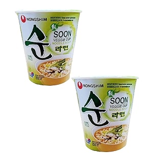 nongshim veggie instant noodles cup 67gm2pack pack of 2