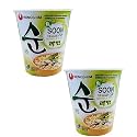 Nongshim Veggie Instant Noodles Cup 67gm*2Pack (Pack of 2)