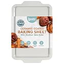 Nonstick Ceramic Jelly Roll Pan, 15 x 10 Inches - PTFE & PFOA Free Baking Pan Perfect for Every Kitchen - Multipurpose Cookie Sheet for Baking, Roasting, and More