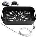 Nonstick Crisper Basket & Meat Probe for Ninja FG551/FG550 Foodi XL Grill