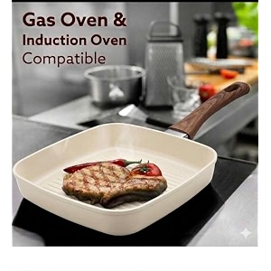 Nonstick Grill Frying Pan with Cool Touch