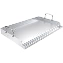 Nonstick Stainless Steel Griddle for Gas Grill Nanoceramic Universal Griddle for Gas Stove Top 25" x 16" Flat Top Plate Cooking Skillet Pan Teppanyaki Camping Outdoor Tailgating Plancha Para Cocinar