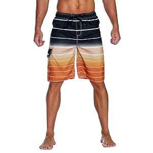 nonwe men39s beachwear quick dry striped board shorts
