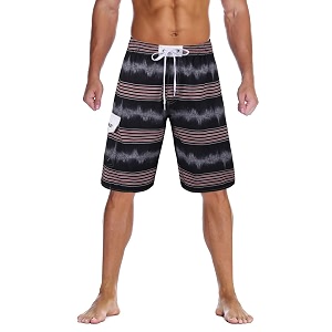nonwe men39s beachwear quick dry striped board shorts