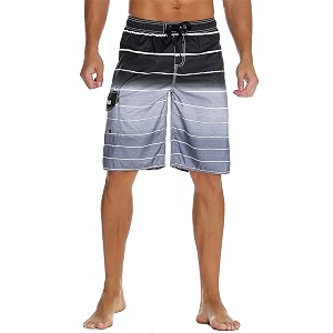 nonwe men39s beachwear quick dry striped board shorts