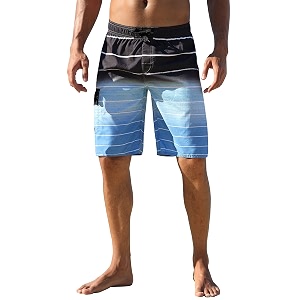 nonwe men39s beachwear quick dry striped board shorts