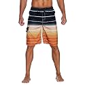 Nonwe Men's Beachwear Quick Dry Striped Board Shorts