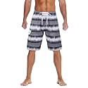 Nonwe Men's Beachwear Quick Dry Striped Board Shorts