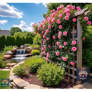 nooelec seeds india climbing rose flower seeds 60 seeds pack - hybrid year-round blooms minimal care pink