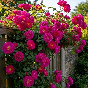 nooelec seeds india climbing rose flower seeds 60 seeds pack - hybrid year-round blooms minimal care magenta