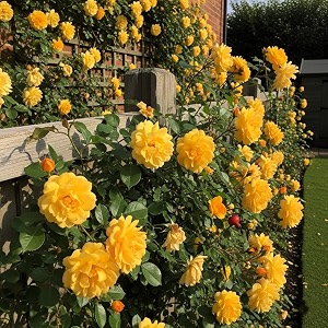 nooelec seeds india climbing rose flower seeds 60 seeds pack - hybrid year-round blooms minimal care golden