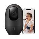 nooie 2K Baby Monitor, Baby Camera Monitor with Phone App, WiFi Indoor Camera for Home Security, AI Motion Tracking, Two-Way Audio, Compatible with Alexa, SD or Cloud Storage