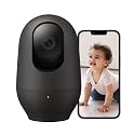 nooie 2K Baby Monitor, Baby Camera Monitor with Phone App, WiFi Indoor Camera for Home Security, AI Motion Tracking, Two-Way Audio, Compatible with Alexa, SD or Cloud Storage