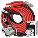 NOONE 2/0 Gauge 30 FT Heavy Duty Jumper Cables - 1500Amp Quick Connect