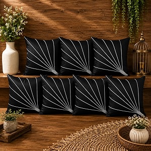 Noor Silk Cushion Covers Pack of 7