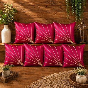 Noor Silk Cushion Covers Pack of 7