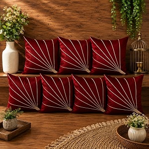 Noor Silk Cushion Covers Pack of 7