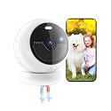 Noorio Security Cameras Wireless Outdoor with Magnetic Mount, Built-in 32GB