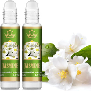 noorson jasmine attar perfume for unisex natural long lasting 8 ml each pack of 2- floral attar floral
