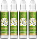 Noorson Jasmine Attar Perfume for Unisex Natural Long Lasting 8 ML Each PACK OF 4- Floral Attar (Floral)