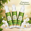 Noorson Jasmine Attar Perfume for Unisex Natural Long Lasting 8 ML Each PACK OF 3- Herbal Attar (Floral)