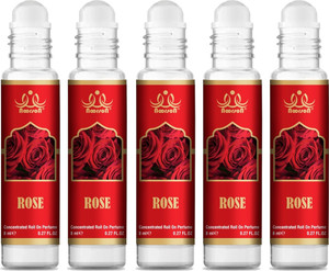 noorson rose attar perfume for unisex natural long lasting 8 ml each pack of 5- floral attar rose