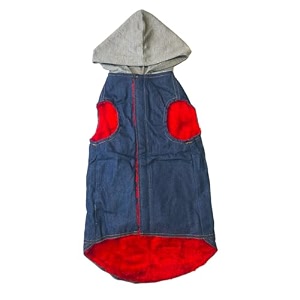 nootie dog jacket stylish pet apparel for winter-denim hoodiesize-18-dog hoodie dog hooded sweatshirt hoodie for dog puppy hoodie pet hoodie jacket pet hoodies dog winter fashion