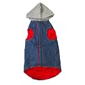 Nootie Dog Jacket: Stylish Pet Apparel for Winter-Denim Hoodie(Size-14)-Dog Hoodie, Dog Hooded Sweatshirt, Hoodie for Dog, Puppy Hoodie, Pet Hoodie Jacket, pet Hoodies, Dog Winter Fashion