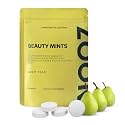 NOOZ Beauty Mints Refill Bag - Biotin for Skin, Hair &amp; Nails - Juicy Pear Flavor | Sugar-Free, Travel-Friendly Supplements with Antioxidants, Vitamin C, B6, B12 - Non-GMO, 150 Mints