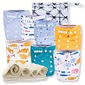 Nora's Nursery Cloth Diapers | 7 Pack | Waterproof,Reusable and Washable